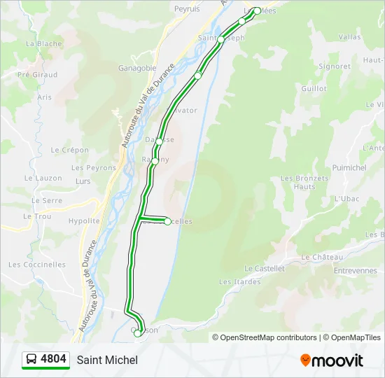 4804 Bus Line Map