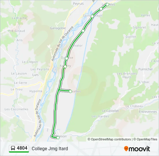 4804 Bus Line Map