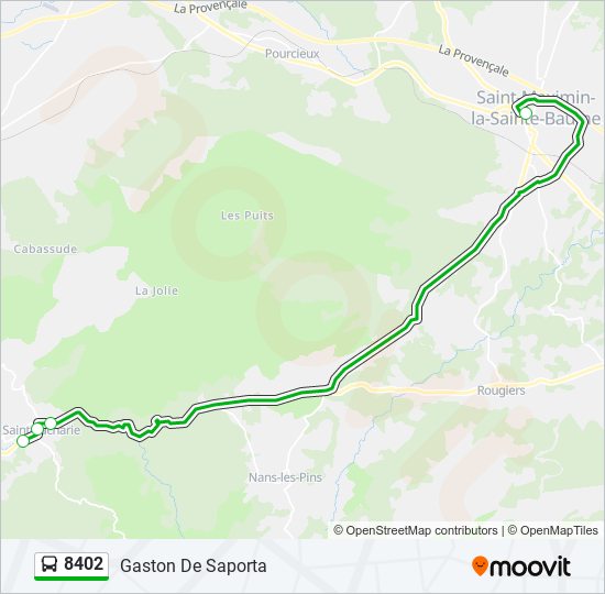 8402 bus Line Map