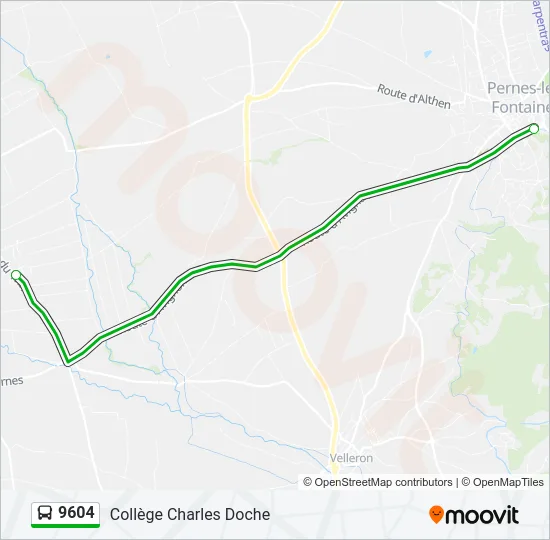 9604 Bus Line Map