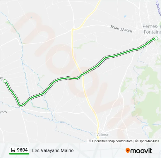 9604 Bus Line Map