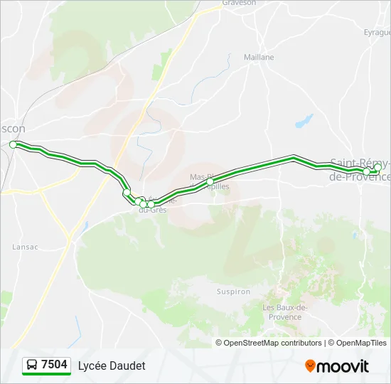 7504 Bus Line Map