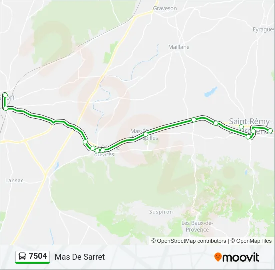 7504 Bus Line Map