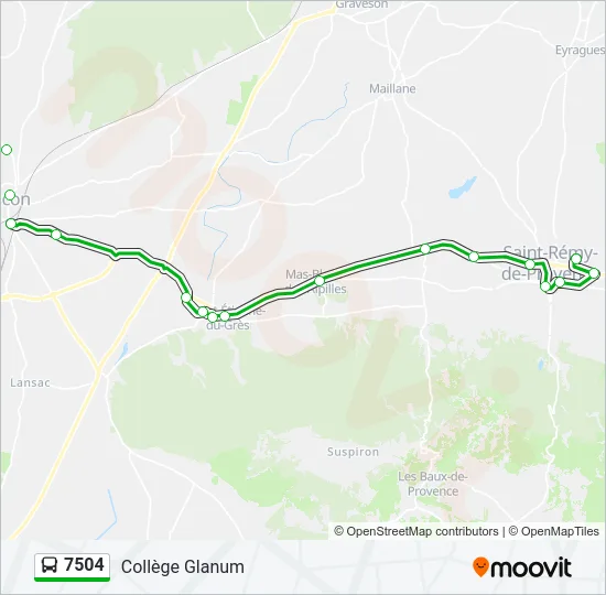 7504 Bus Line Map