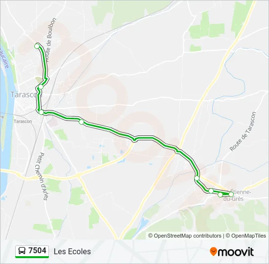 7504 Bus Line Map