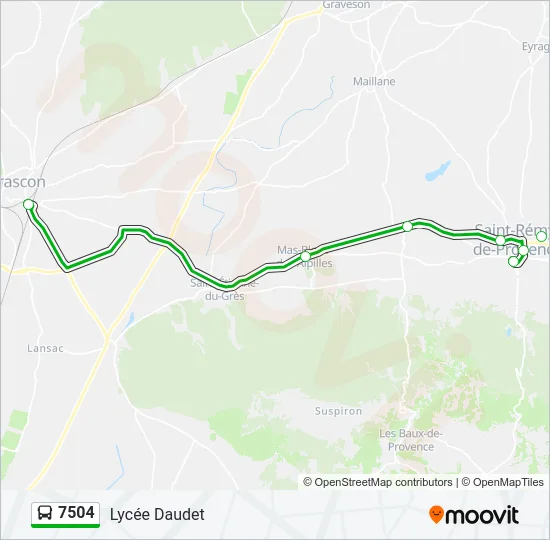 7504 Bus Line Map