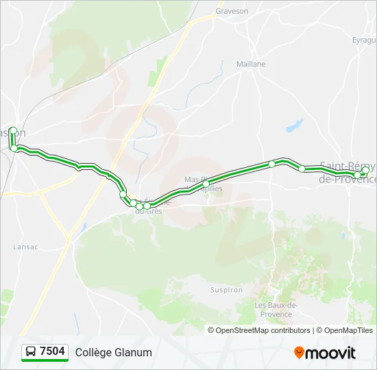 7504 Bus Line Map