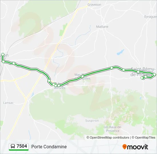 7504 Bus Line Map