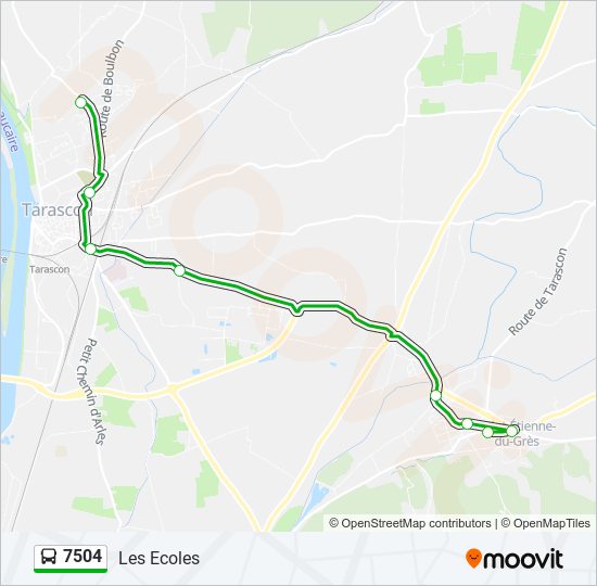 7504 bus Line Map