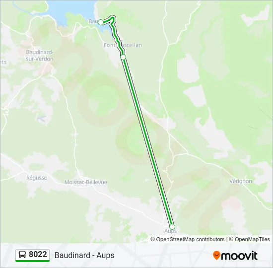 8022 Bus Line Map