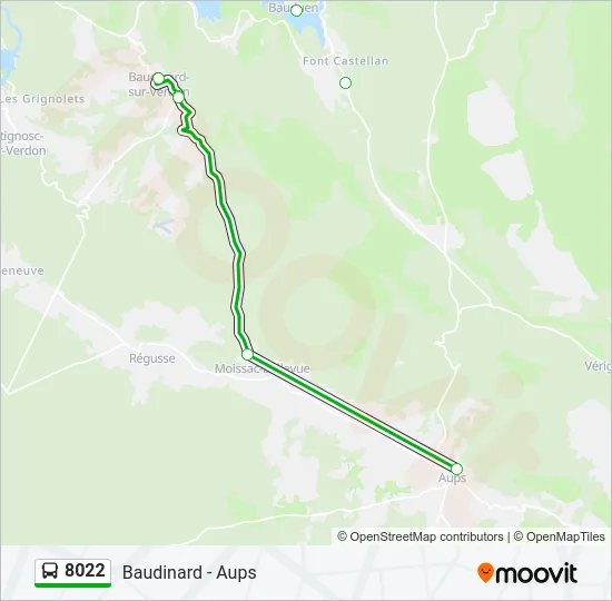 8022 Bus Line Map
