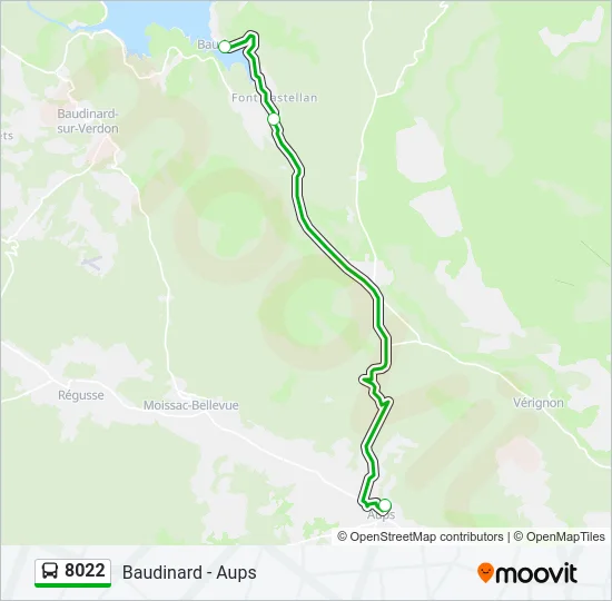 8022 Bus Line Map