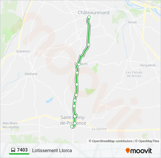 7403 Bus Line Map
