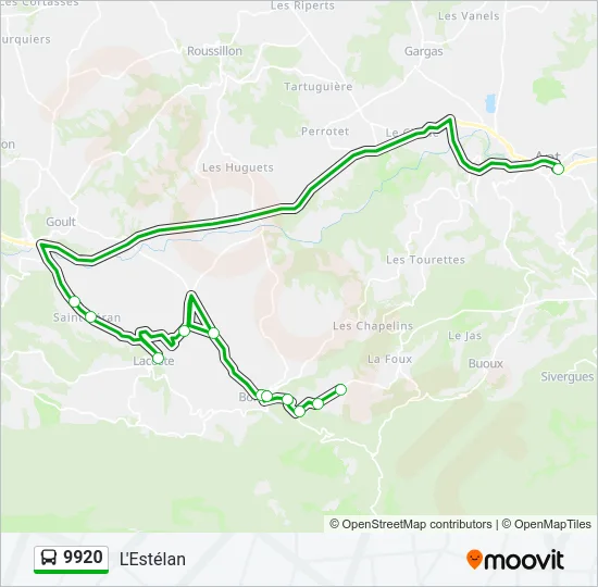 9920 Bus Line Map