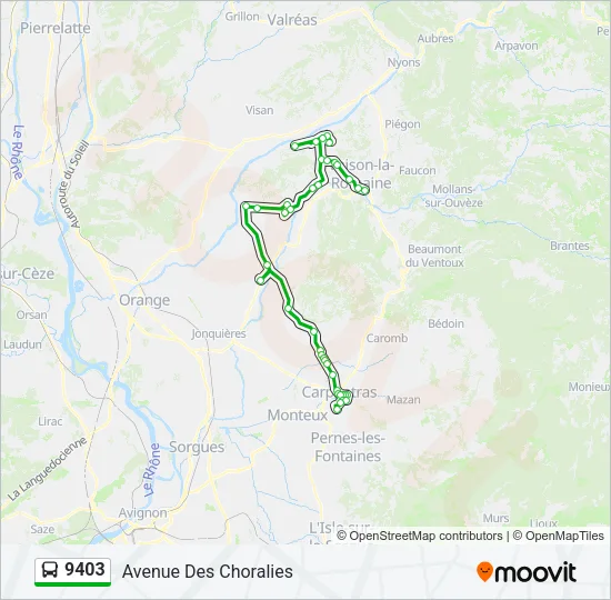 9403 Bus Line Map