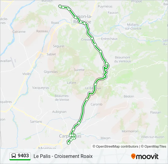 9403 Bus Line Map
