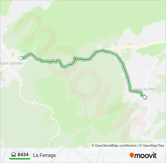 8434 Bus Line Map