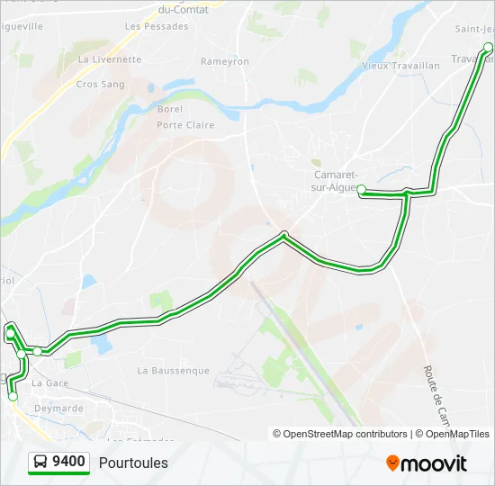 9400 Bus Line Map