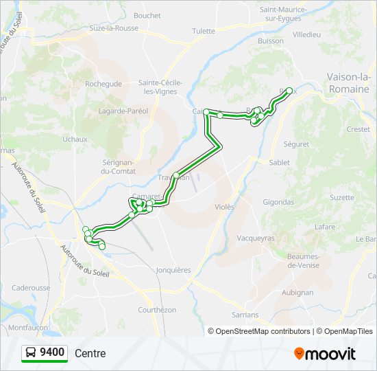 9400 bus Line Map