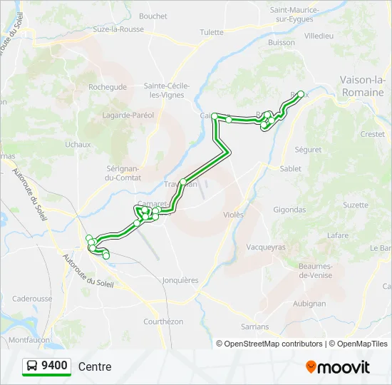 9400 Bus Line Map