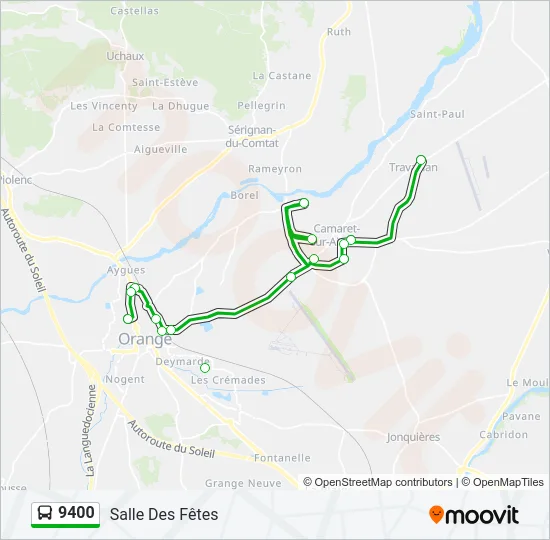 9400 Bus Line Map