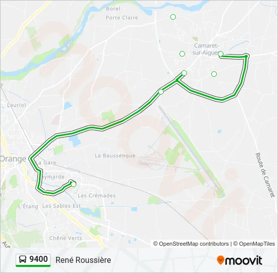 9400 Bus Line Map