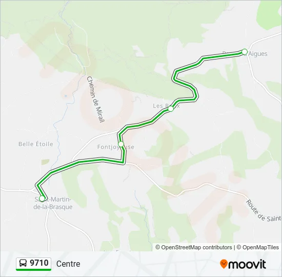 9710 Bus Line Map