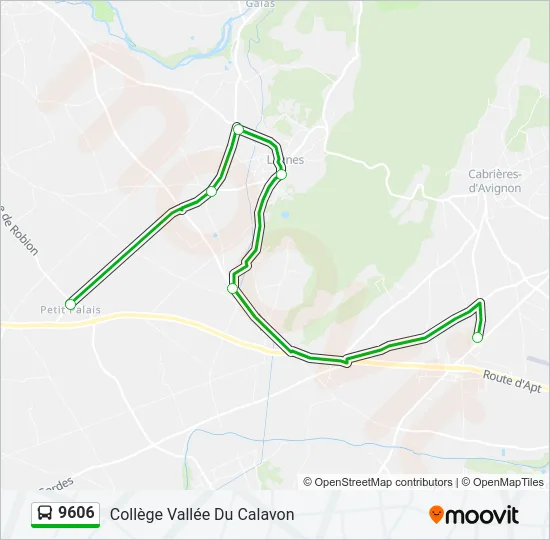 9606 Bus Line Map