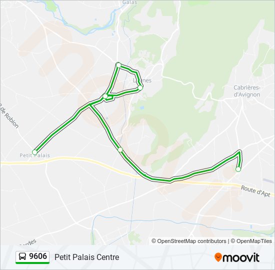 9606 bus Line Map