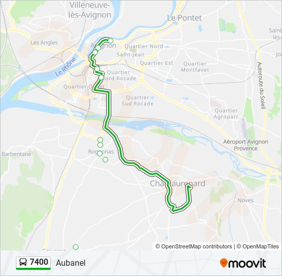 7400 bus Line Map