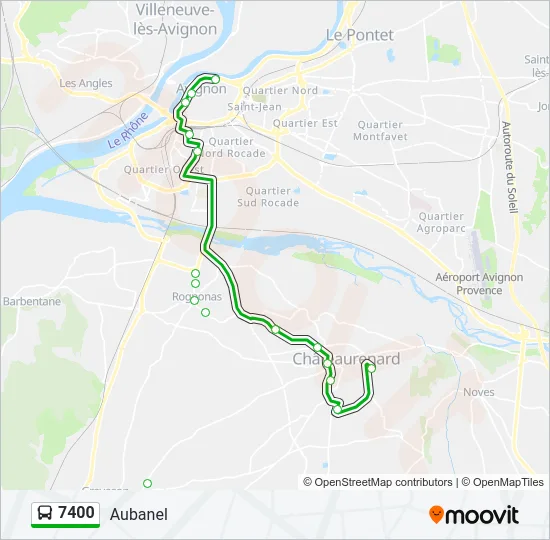 7400 Bus Line Map
