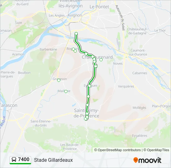 7400 Bus Line Map