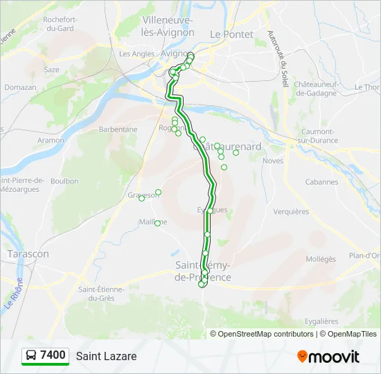 7400 Bus Line Map