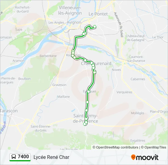 7400 Bus Line Map