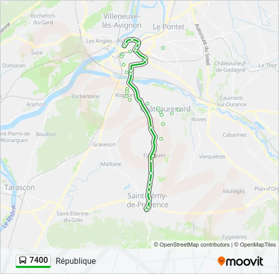 7400 Bus Line Map