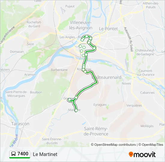 7400 Bus Line Map