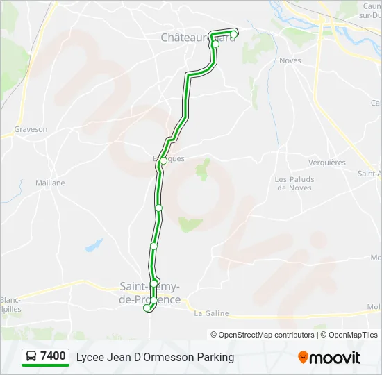 7400 Bus Line Map