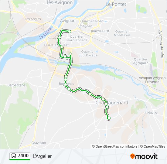 7400 bus Line Map