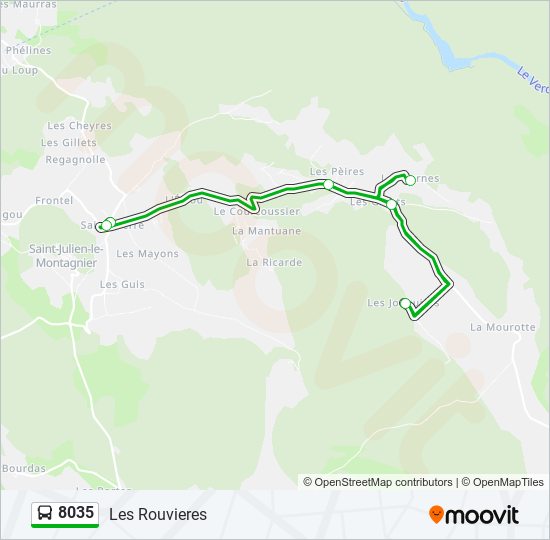 8035 bus Line Map