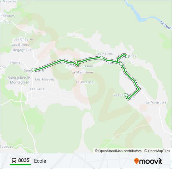 8035 bus Line Map