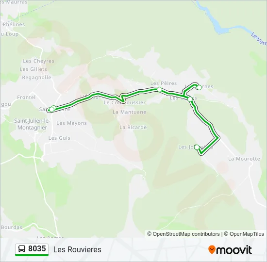 8035 Bus Line Map