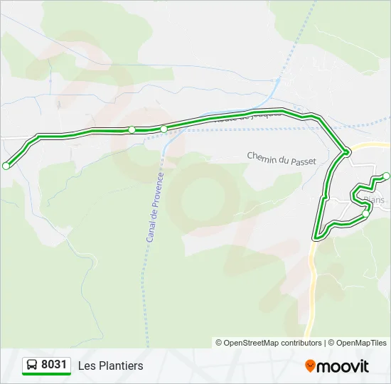 8031 Bus Line Map