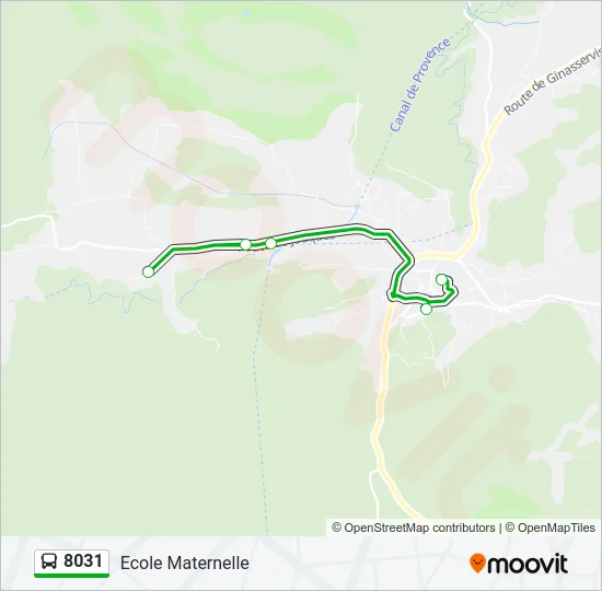 8031 Bus Line Map