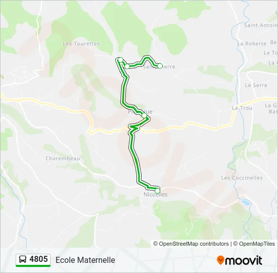 4805 Bus Line Map