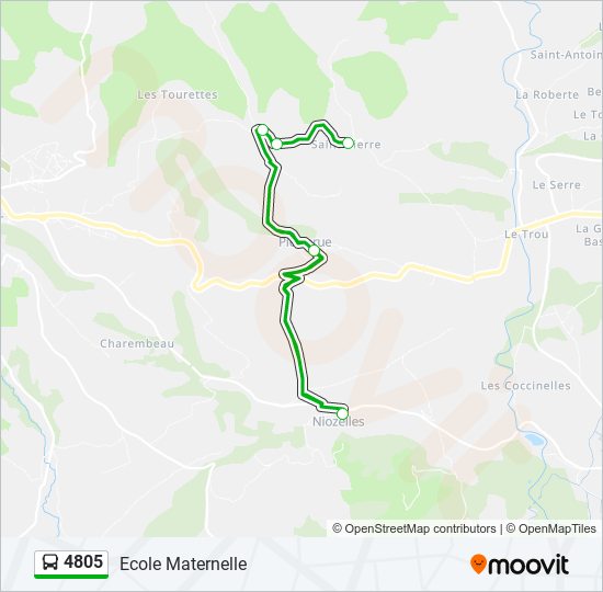 4805 bus Line Map