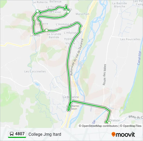 4807 Bus Line Map