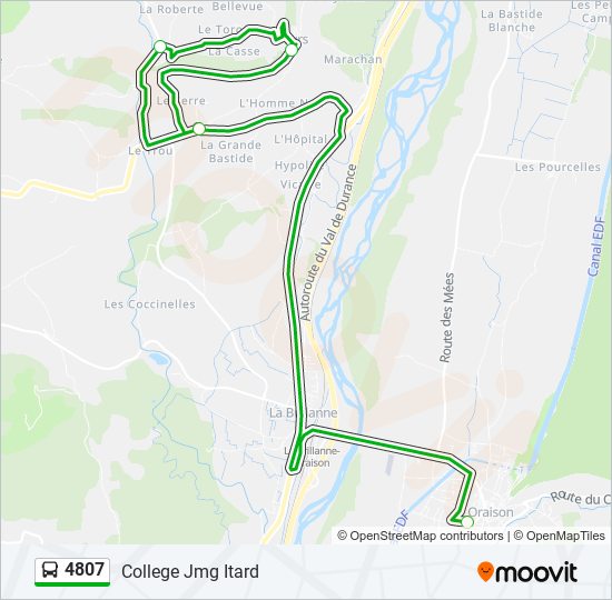 4807 bus Line Map