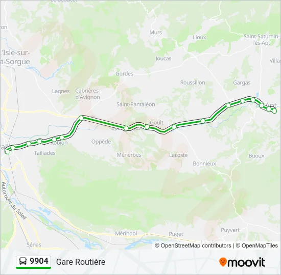9904 Bus Line Map