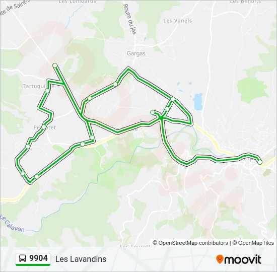 9904 Bus Line Map
