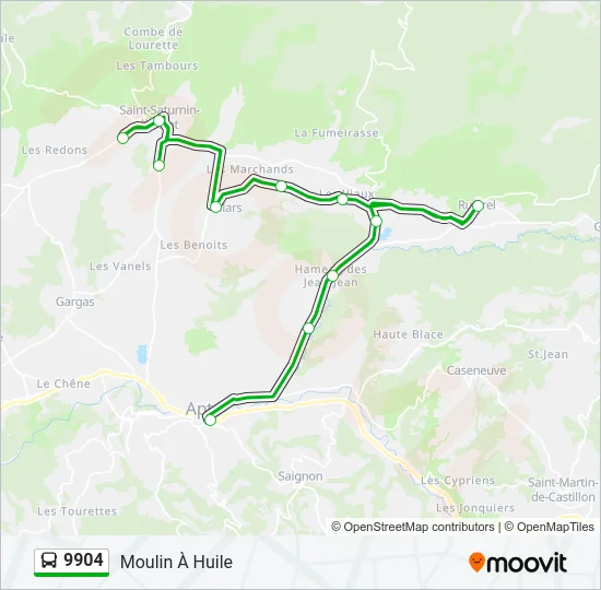 9904 Bus Line Map